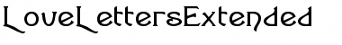 Download LoveLettersExtended Regular Font Title Preview