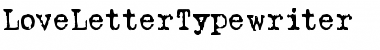 Download LoveLetterTypewriter Regular Font Title Preview