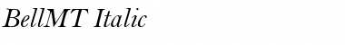 Download BellMT RomanItalic Font Title Preview