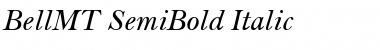 Download BellMT-SemiBold Semi BoldItalic Font Title Preview