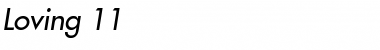 Download Loving 11 Italic Font Title Preview