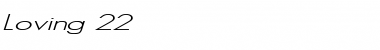 Download Loving 22 Italic Font Title Preview