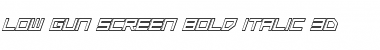Download Low Gun Screen Bold Italic 3D Bold Italic 3D Font Title Preview