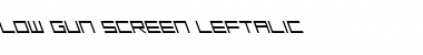 Download Low Gun Screen Leftalic Leftalic Font Title Preview