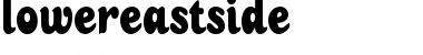 Download LowerEastSide Regular Font Title Preview