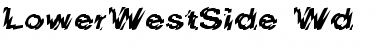 Download LowerWestSide Wd Regular Font Title Preview