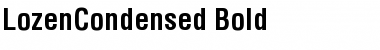 Download LozenCondensed Bold Font Title Preview