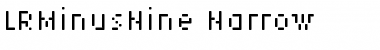 Download LRMinusNine Narrow Font Title Preview
