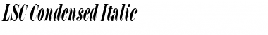Download LSC Condensed Italic Font Title Preview