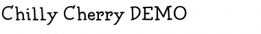 Download Chilly Cherry DEMO Regular Font Title Preview