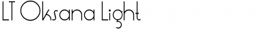 Download LT Oksana Light Regular Font Title Preview