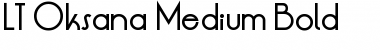 Download LT Oksana Medium Bold Font Title Preview