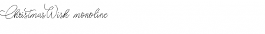 Download Christmas Wish monoline Font Title Preview
