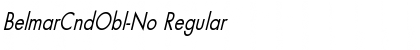 Download BelmarCndObl-No Regular Font Title Preview