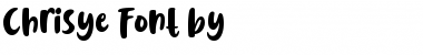 Download Chrisye Regular Font Title Preview