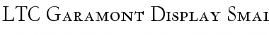 Download LTC Garamont Display Smallcaps Smallcaps Font Title Preview