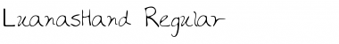 Download LuanasHand Regular Font Title Preview