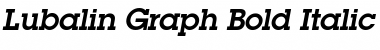 Download Lubalin Graph Bold Italic Font Title Preview