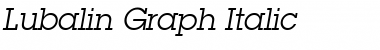 Download Lubalin Graph Italic Font Title Preview