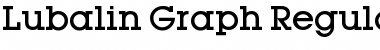 Download Lubalin Graph Regular Font Title Preview