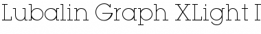 Download Lubalin Graph XLight Regular Font Title Preview