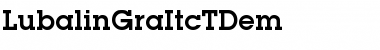 Download LubalinGraItcTDem Regular Font Title Preview