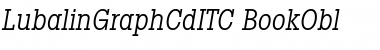 Download LubalinGraphCdITC Italic Font Title Preview