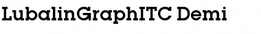 Download LubalinGraphITC Demi Font Title Preview