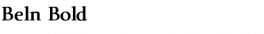 Download Beln Regular Font Title Preview