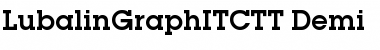 Download LubalinGraphITCTT Demi Font Title Preview