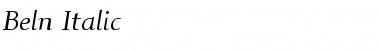 Download Beln Regular Font Title Preview