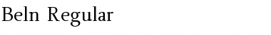 Download Beln Regular Font Title Preview