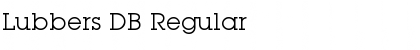 Download Lubbers DB Regular Font Title Preview