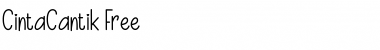 Download Cinta Cantik Free Regular Font Title Preview