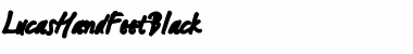 Download LucasHandFeetBlack Medium Font Title Preview