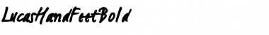 Download LucasHandFeetBold Medium Font Title Preview