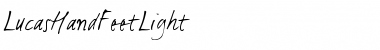 Download LucasHandFeetLight Medium Font Title Preview