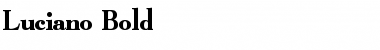 Download Luciano Bold Font Title Preview