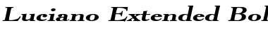 Download Luciano Extended BoldItalic Font Title Preview