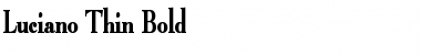 Download Luciano Thin Bold Font Title Preview