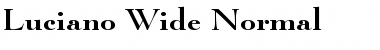Download Luciano Wide Normal Font Title Preview