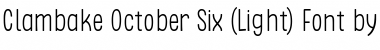 Download Clambake October Six Light Regular Font Title Preview