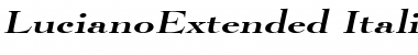 Download LucianoExtended Italic Font Title Preview