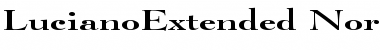 Download LucianoExtended Normal Font Title Preview