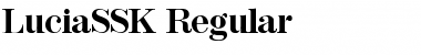 Download LuciaSSK Regular Font Title Preview