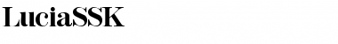 Download LuciaSSK Regular Font Title Preview