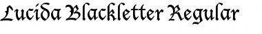 Download Lucida Blackletter Regular Font Title Preview