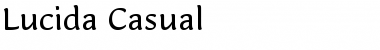 Download Lucida Casual Regular Font Title Preview