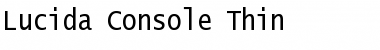 Download Lucida Console Thin Regular Font Title Preview
