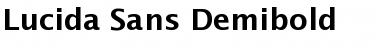 Download Lucida Sans Demibold Font Title Preview
